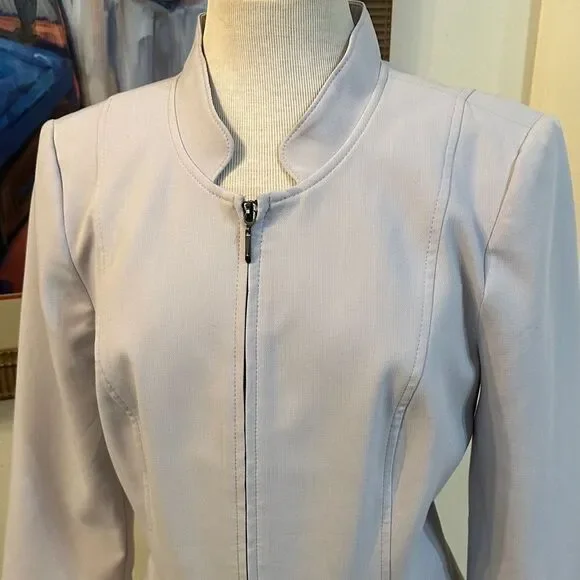 WHBM Women's Lilac Zip Front Jacket Size 12 - Picture 2 of 11